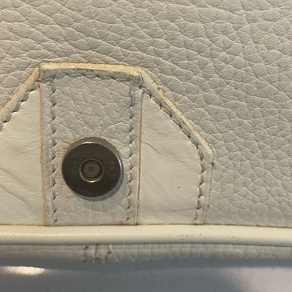 Burberry Classic Clutch Wristlet Bag in White main image 5